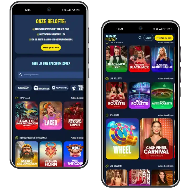 vivaspin casino mobiele versie