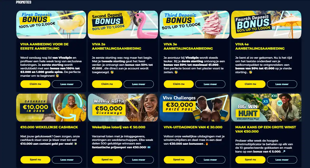 vivaspin casino promoties